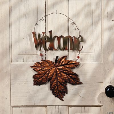 Leaf “Welcome” Wall Décor