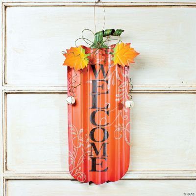 Fall Pumpkin “Welcome” Sign