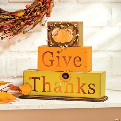 “Give Thanks” Light Blocks