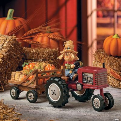 Scarecrow with Hay Trailer