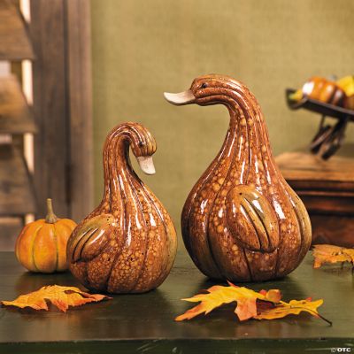 Glenda & Gourdo Pumpkin Geese
