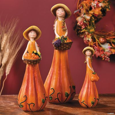 Harvest Girls Figurines