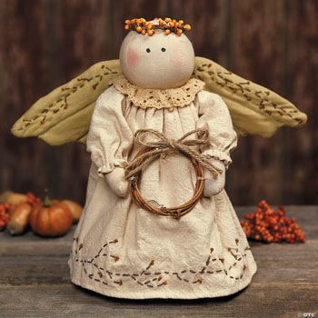 Fall Country Angel Shelf Sitter