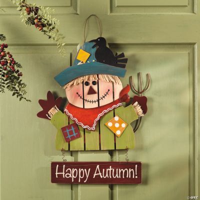 “Happy Autumn!” Scarecrow Sign