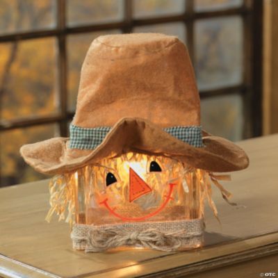 Scarecrow Glass Block Lamp