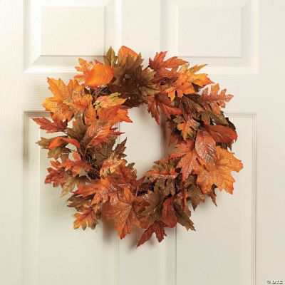 Glitter Maple Leaf Wreath