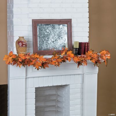 Glitter Maple Leaf Garland