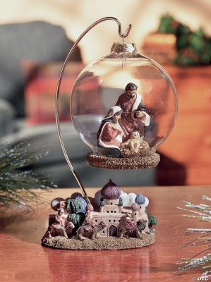Nativity Ball With Bethlehem Base