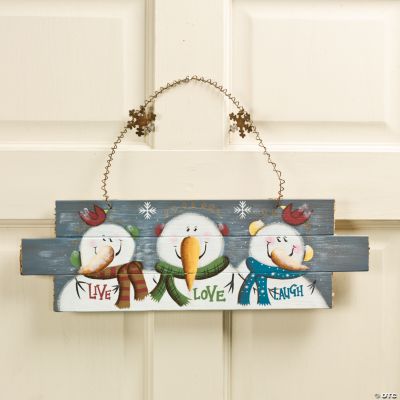 “Live, Love, Laugh” Snowmen Sign