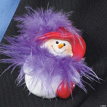 Red & Wild Snow Lady Pins