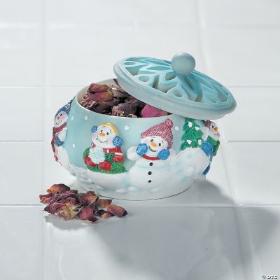 Snowman Potpourri Jar