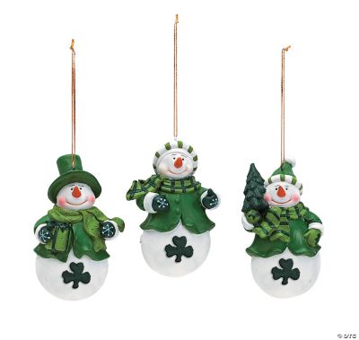 Irish Snowman Ornaments