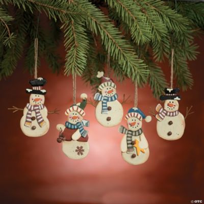 Country Snowman Ornaments