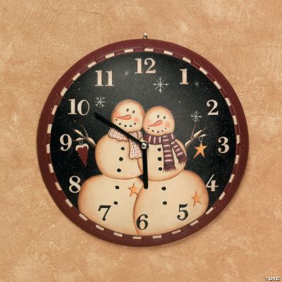 Snow Couple Clock