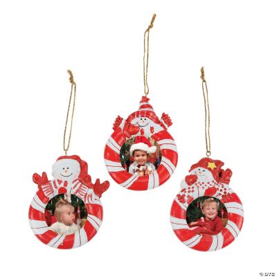 Red & White Snowman Ornaments