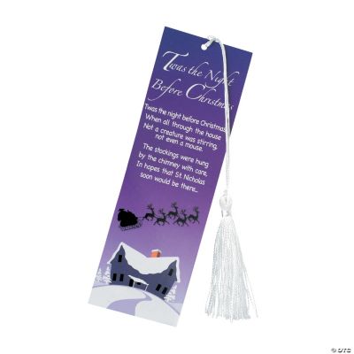 “Twas the Night Before Christmas” Bookmark Ornaments