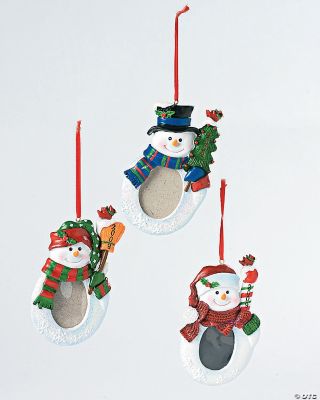 Snowman Photo Frame Ornaments