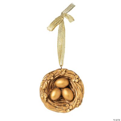 Golden Nest Ornaments on Card