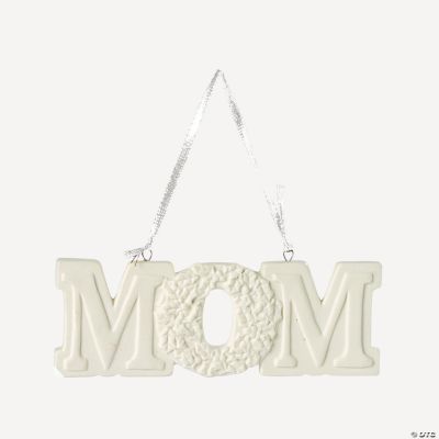 Porcelain “Mom” Ornament