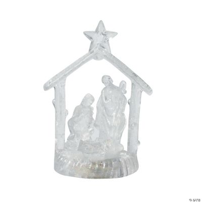 Lighted Holy Family