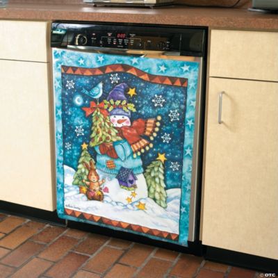Snowman Dishwasher Cling