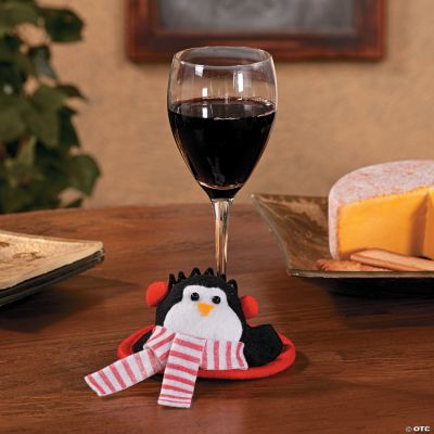 Penguin Wine Glass Coasters