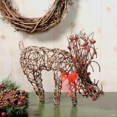 Grapevine & Berries Bowing Deer