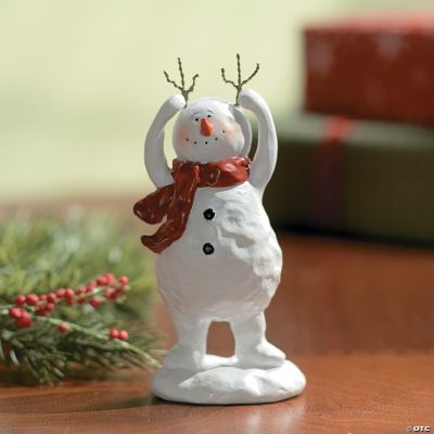 Snowman with Red Scarf