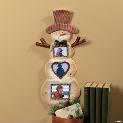 Snowman Photo Frame Wall Hanging