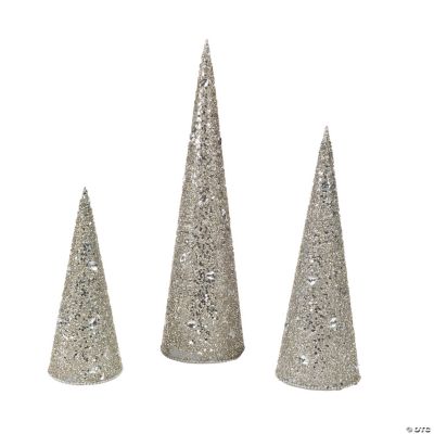 Glittered Nesting Trees
