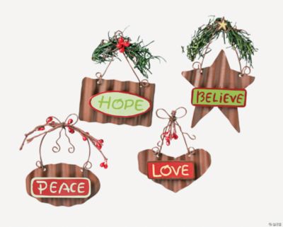 Corrugated Sign Ornaments