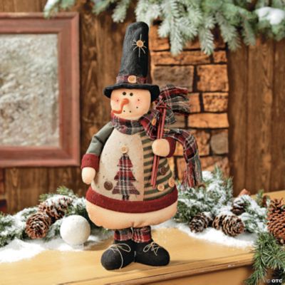 Plush Standing Snowman