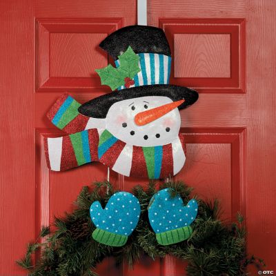 Over-the-Door Snowman Wreath Holder