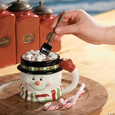 Snowman Mug with Shovel Spoon