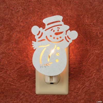 Silhouette Snowman Night-Light