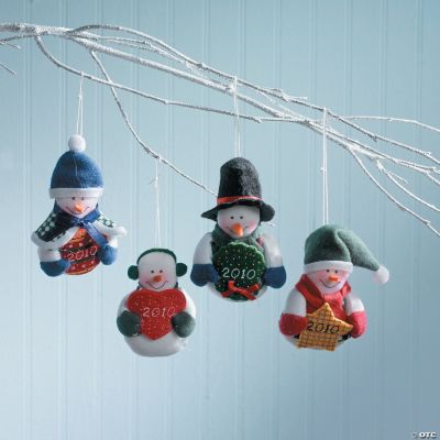 “2010” Snowman Ornaments