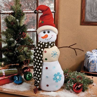 Plush Vintage Snowman