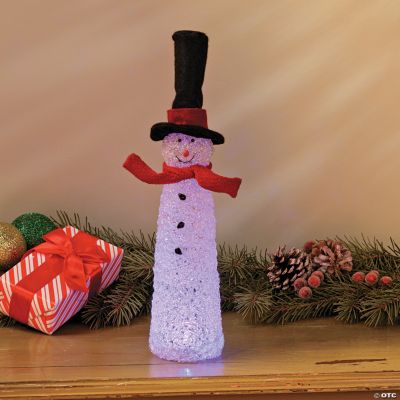 Snowman with LED Light