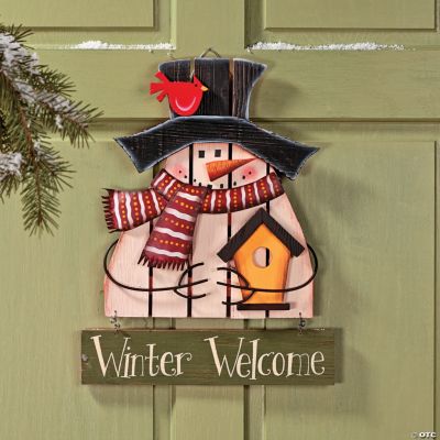 “Winter Welcome” Snowman Decoration