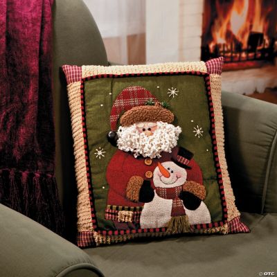 Santa & Snowman Pillow