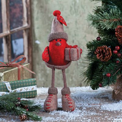 Small Standing Birds with Hats and Gifts