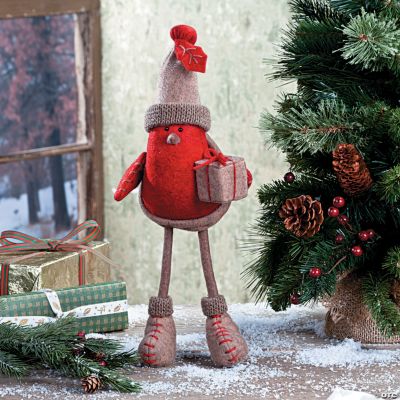 Large Standing Birds with Hats and Gifts