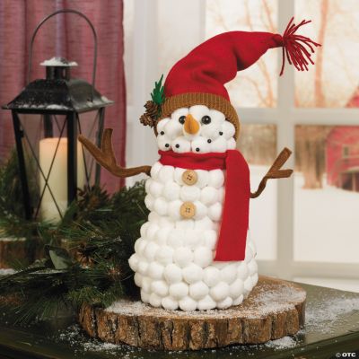 Cotton Ball Snowman