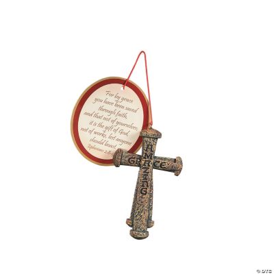 “Amazing Grace” Nail Cross Ornamets With Card