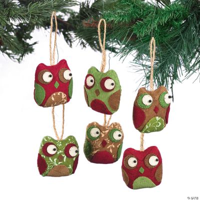 Patchwork Owl Ornaments