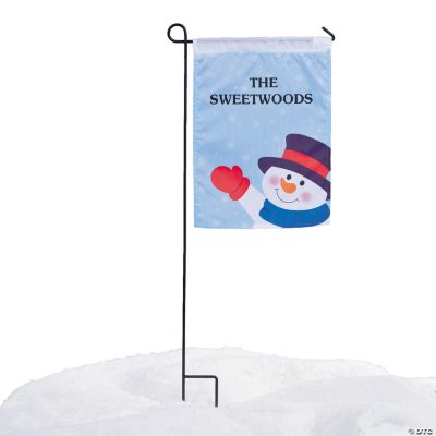 Snowman Garden Flag