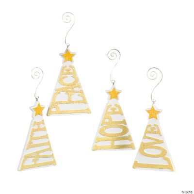 Christmas Tree-Shaped Words Ornament