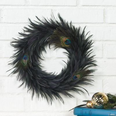 Peacock Feather Wreath