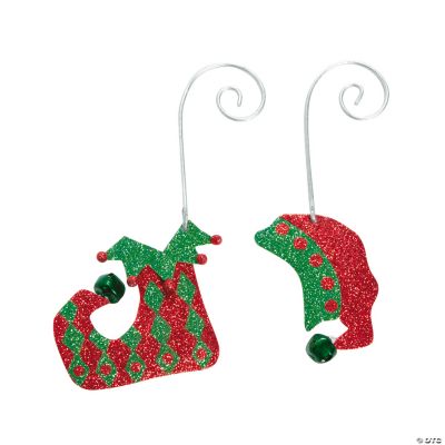 Elf Hat & Shoe Ornaments