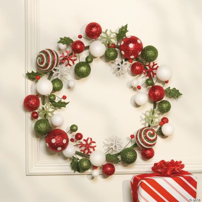 Red & Green Holiday Wreath